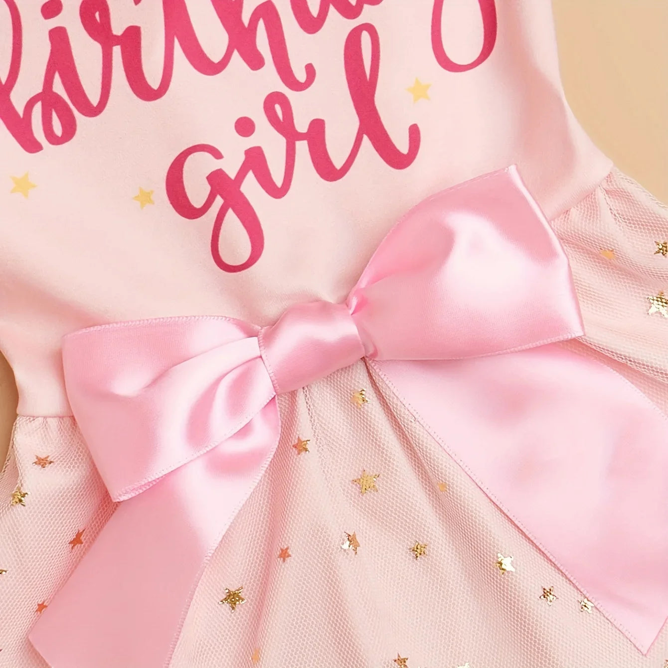 Pink Bowknot Tulle Dog Dress Pet Apparel Birthday Outfit