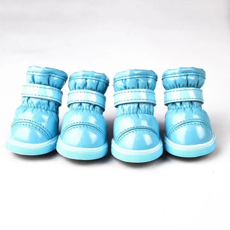 Winter Warm Dog Shoes Small Dogs Fleece Waterproof Boots