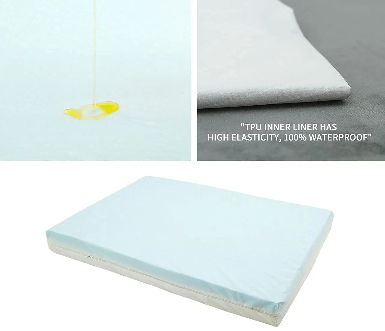 Orthopedic Waterproof Plush Dog Bed Anti Slip Bottom