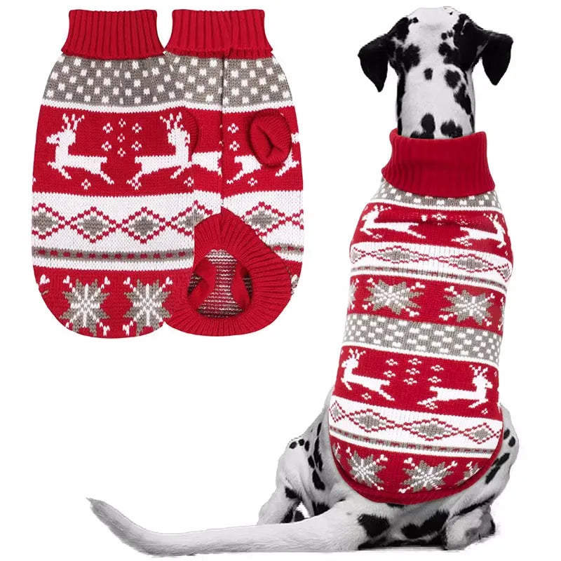 Christmas Pet Dog Sweater XS XXL Warm Autumn Winter Coat