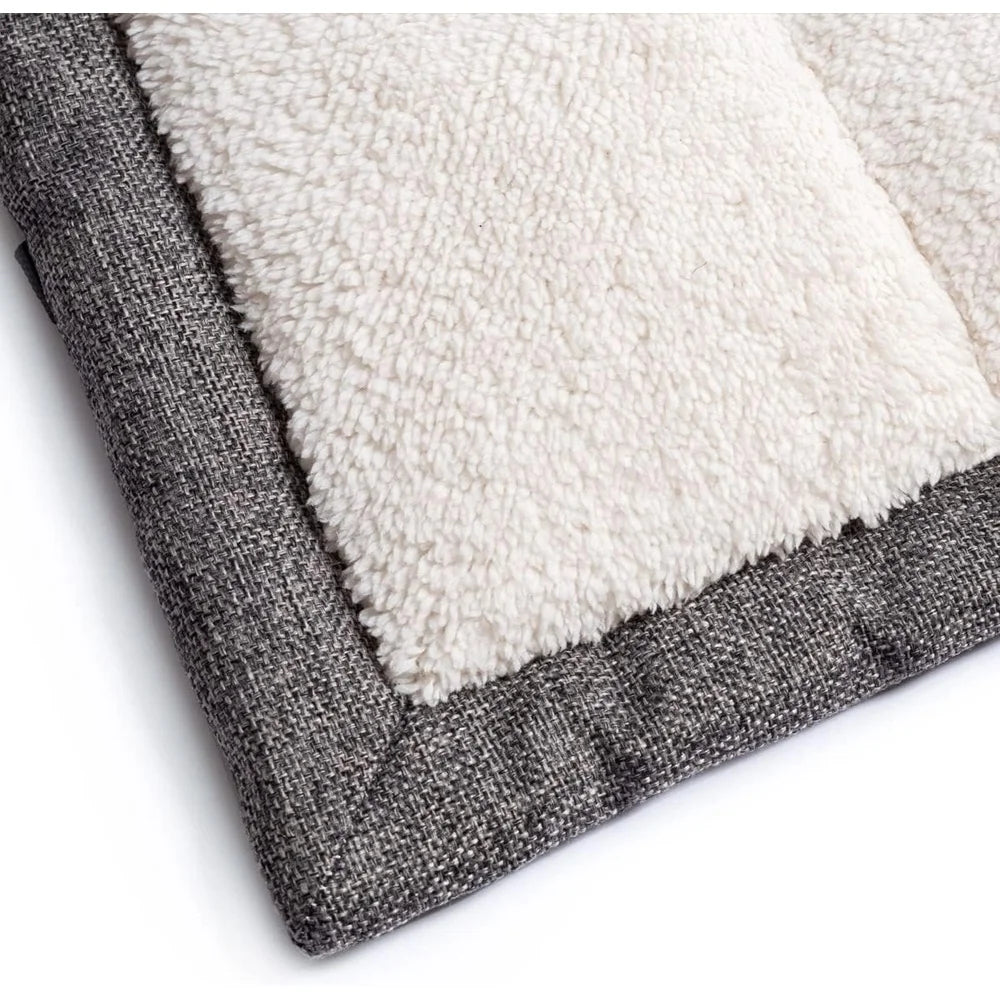 Travel Dog Bed Rollup Pet Mat Soft Washable Crate Pad