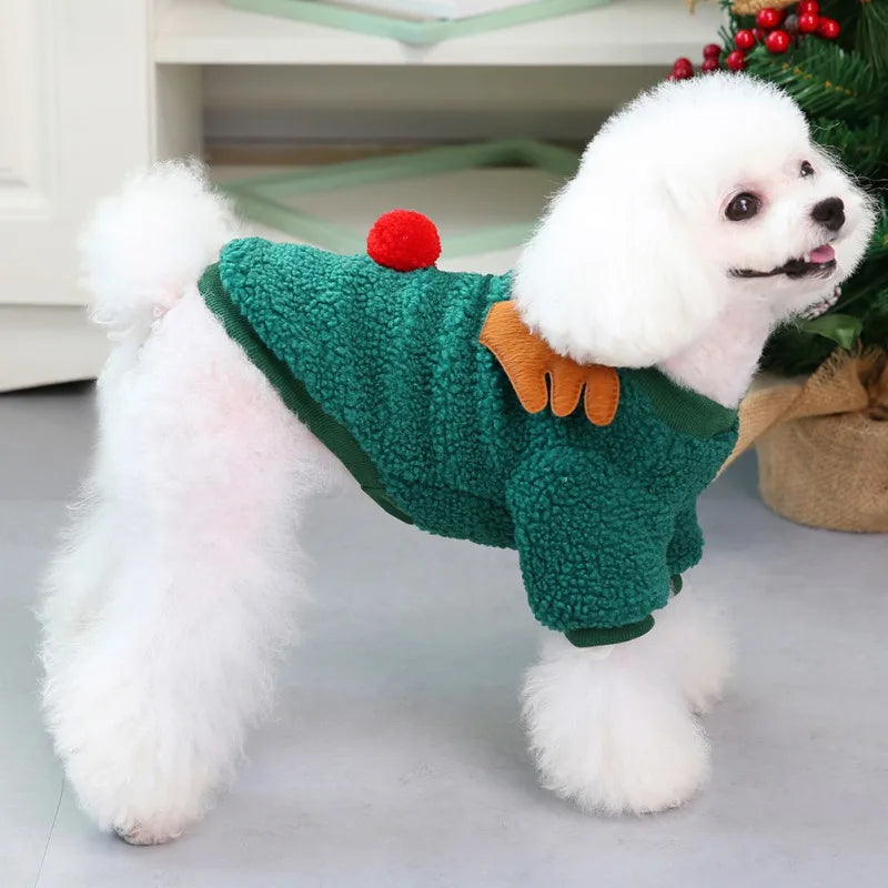 Christmas Pet Fleece Winter Coat for Small Dogs and Cats
