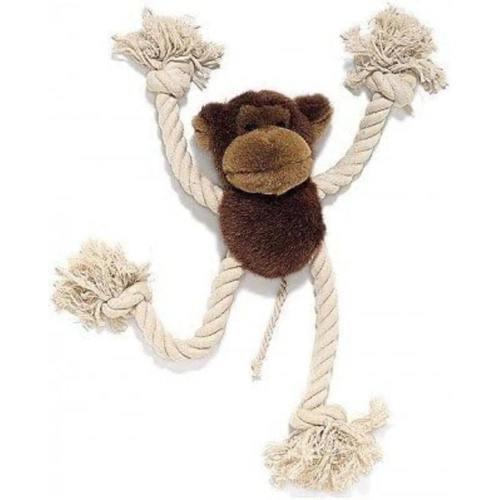 Spot Mop Pets Dog Toys Monkey Three Pack Durable Safe Fun