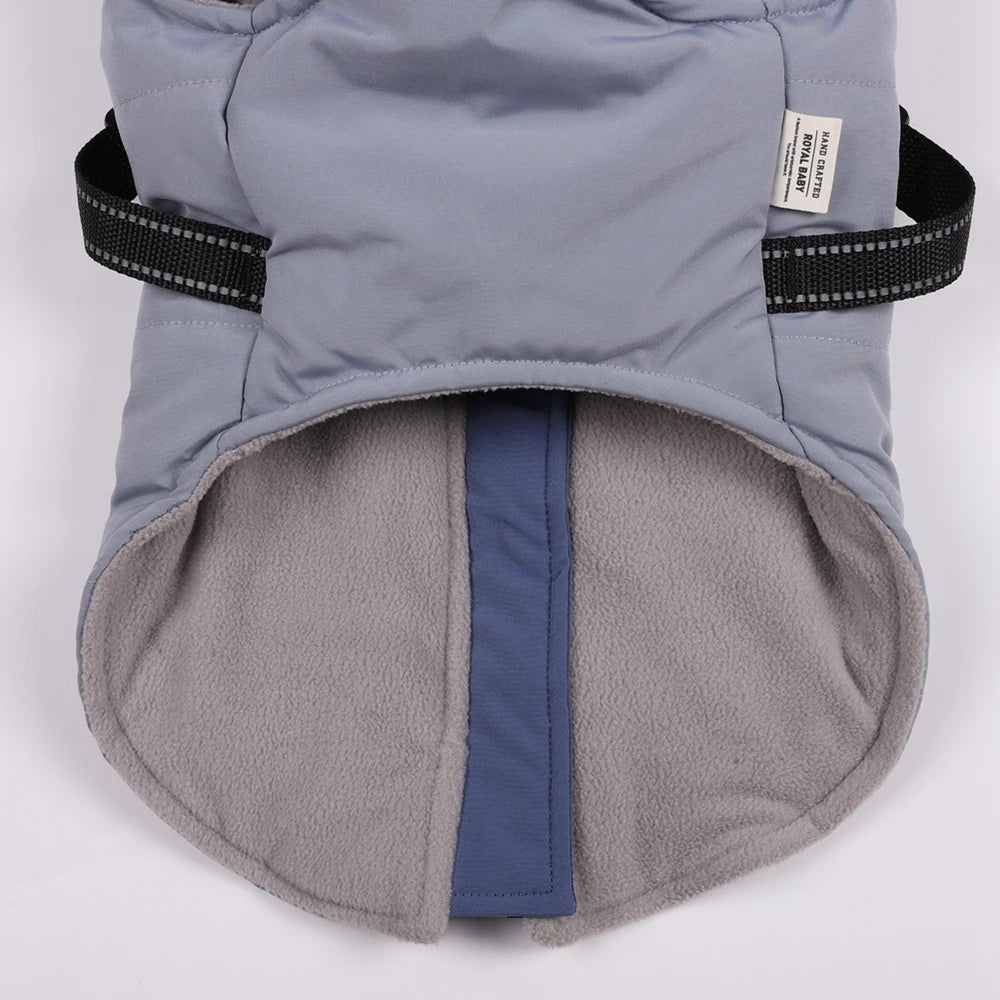 Winter Dog Jacket Harness Waterproof Coat For Large Breeds