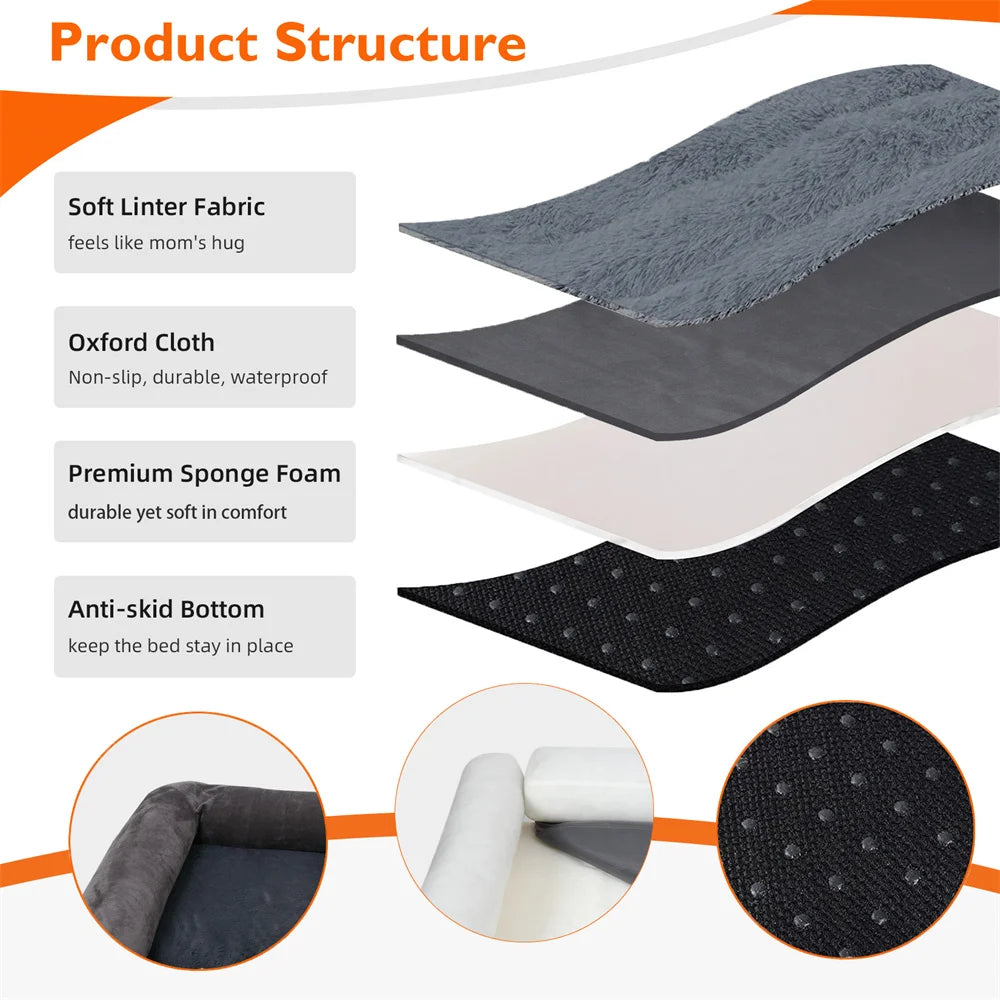 XXXL Calming Orthopedic Waterproof Memory Foam Dog Bed