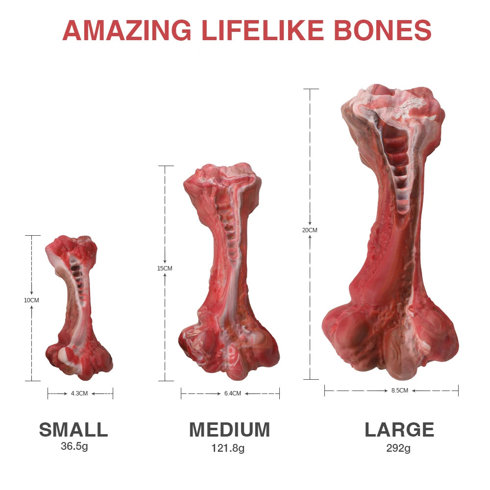 Masbrill Dog Toys for Aggressive Chewers Large Dogs Bone Shaped Indestructible Nylon Interactive Teeth Cleaning Chew Toy