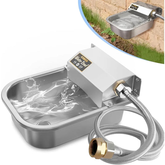 Automatic Dog Waterer 3L Stainless Steel Auto Fill For Pets