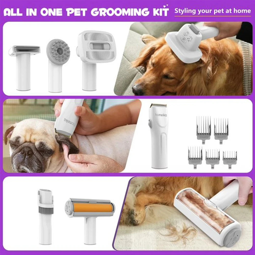 Homeika Dog Grooming Kit 3L Vacuum With Pet Hair Suction