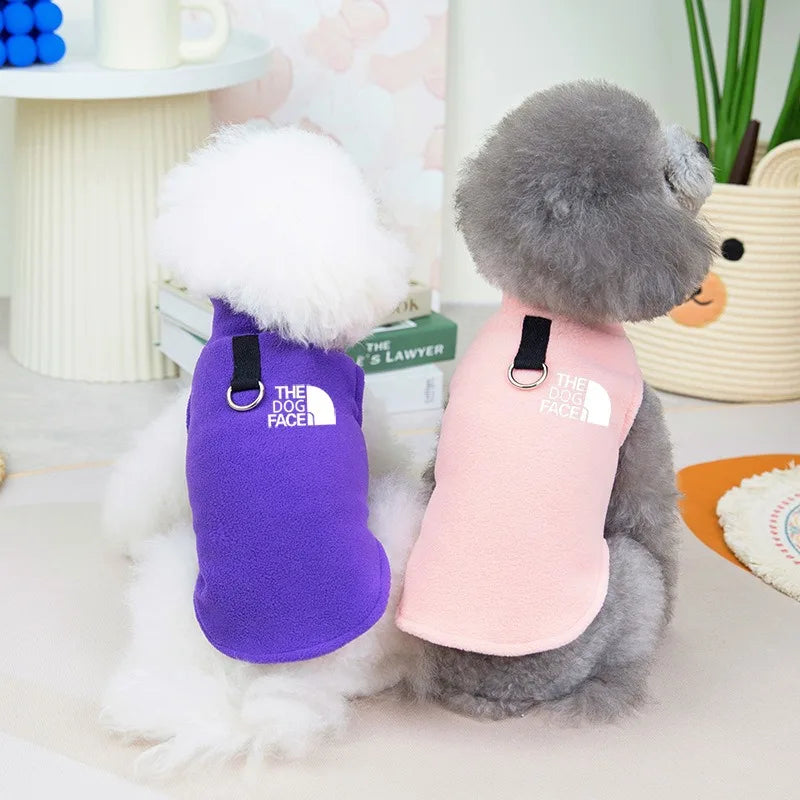 Autumn Winter Fleece Dog Sweater Coat For Small Dogs