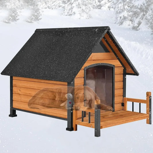 Outdoor Dog House for Large Breed Weatherproof Kennel