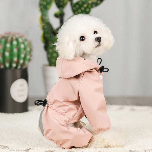 Four Legged Waterproof Raincoat For Spring And Summer Dog