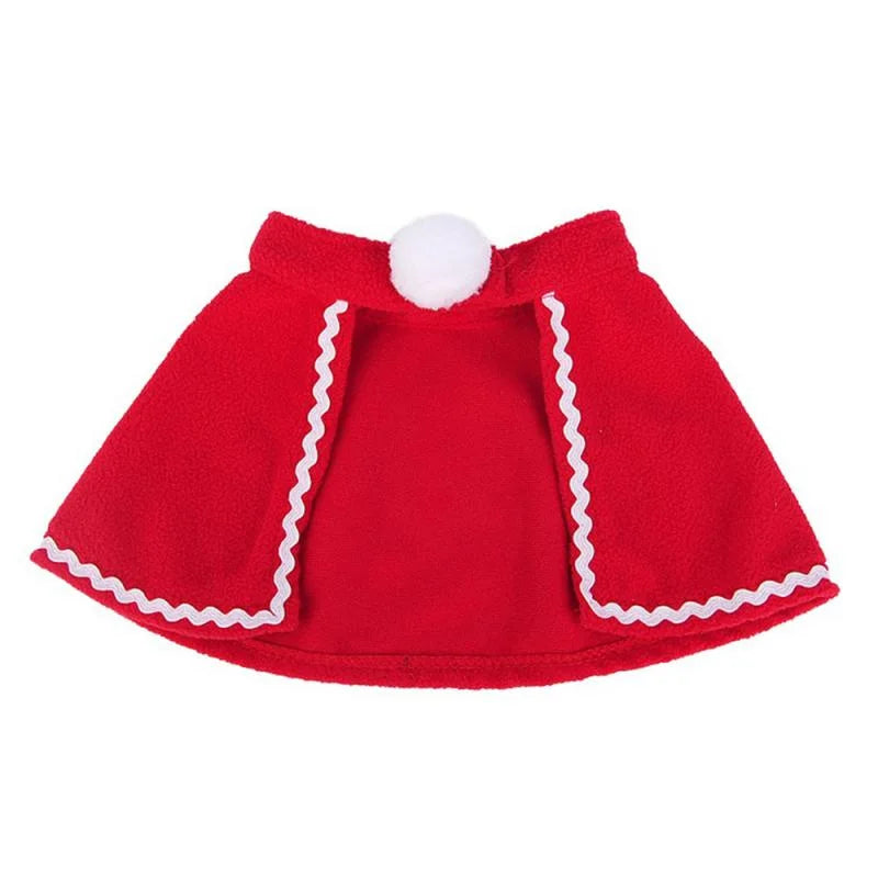 Christmas Pet Cape Hat Scarf Set for Cats and Small Dogs
