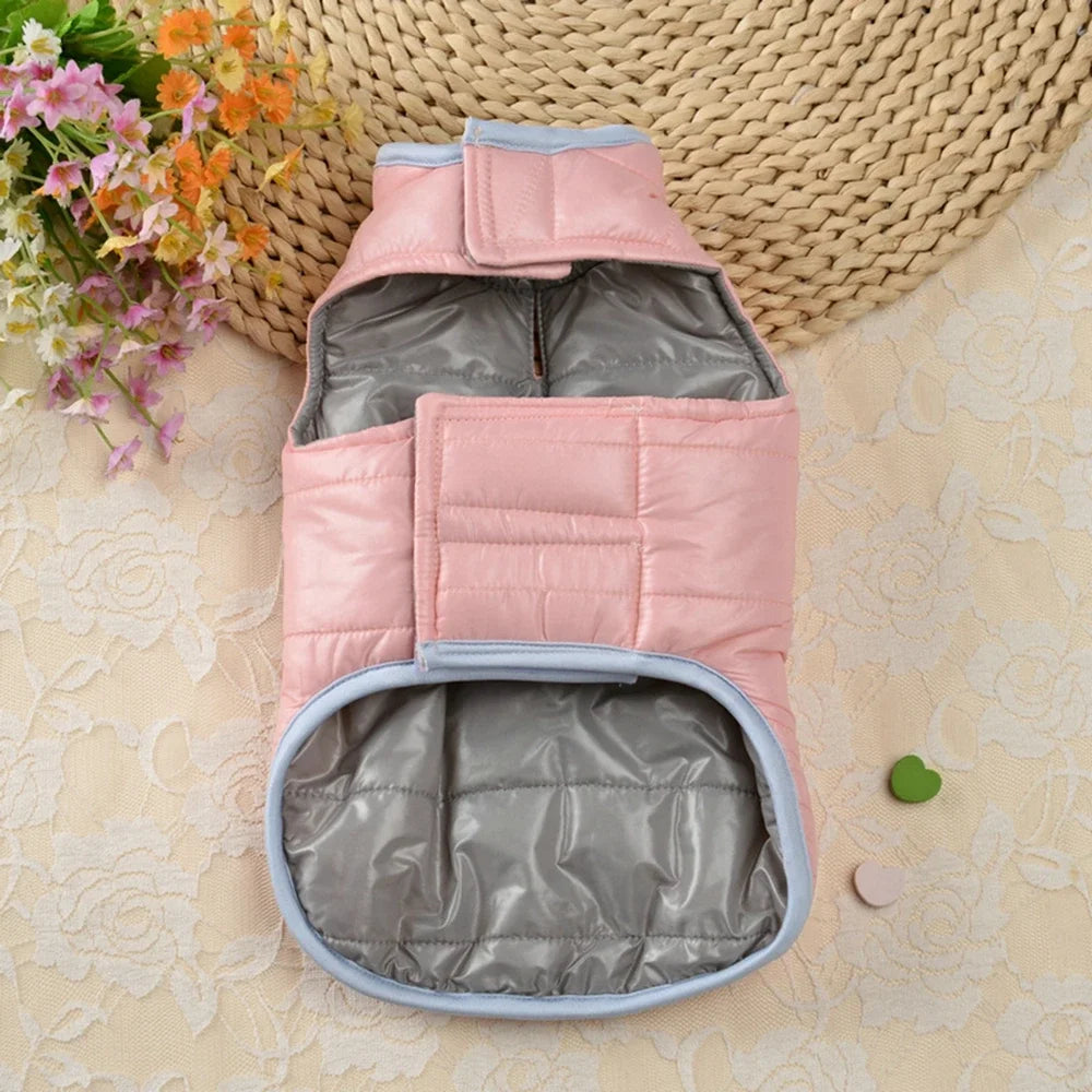 Reversible Dog Coat Waterproof Winter Vest Jacket For Dogs