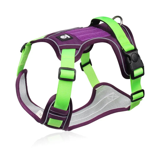 Reflective Tactical Dog Harness Vest for Medium and Large Dogs 1680D Waterproof Oxford Cloth