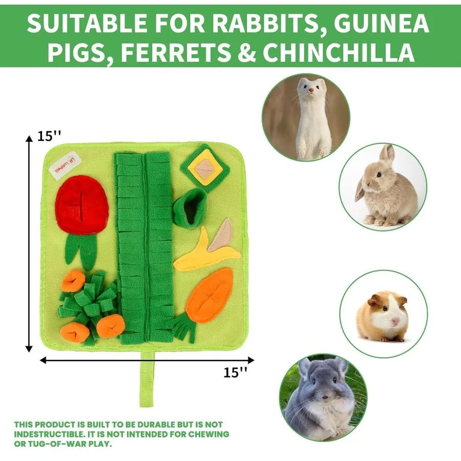 Snuffle Mat For Small Dogs And Cats 15x15 Foraging Washable