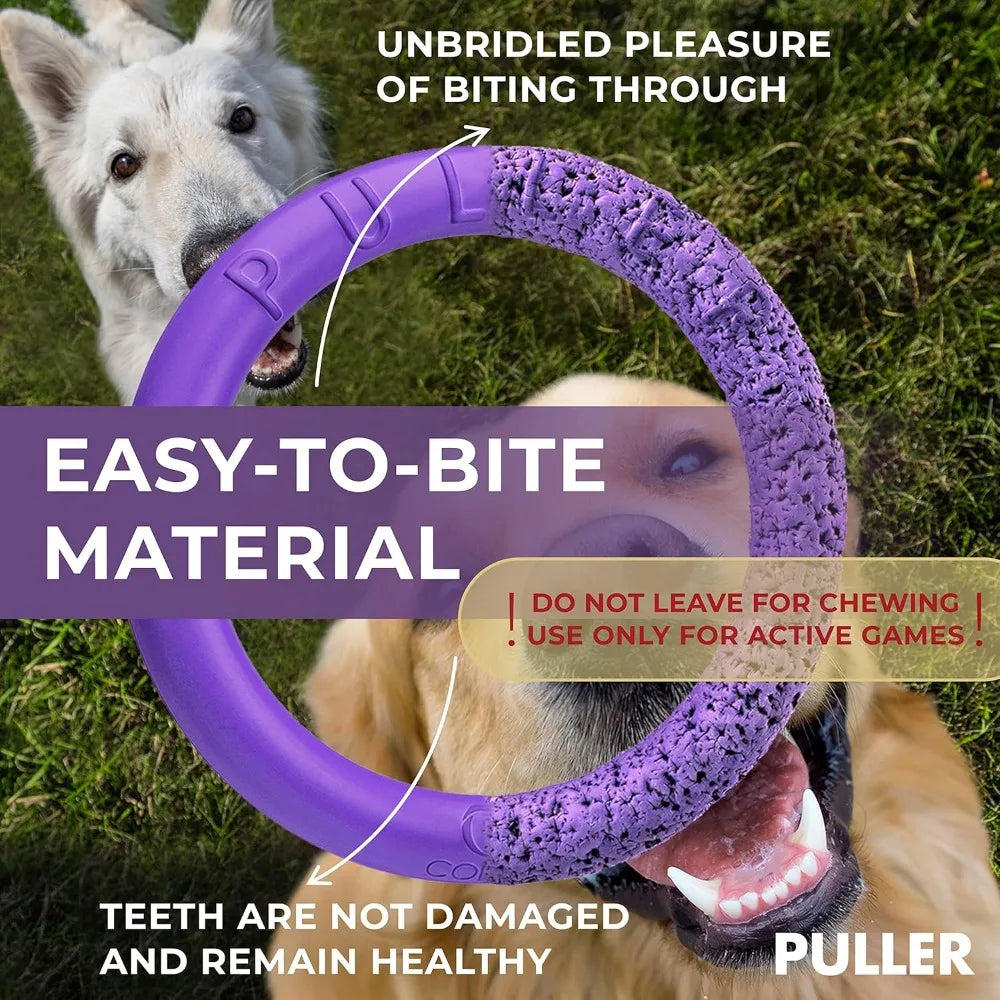 Puller Outdoor Dog Ring Toy For Fetch Tug Of War All Sizes