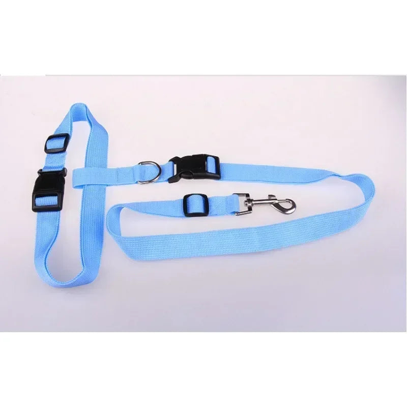 Adjustable Belt Traction Walking Pet Lead with Free Rope for Cats and Dogs - Jogging Supplies and Leash