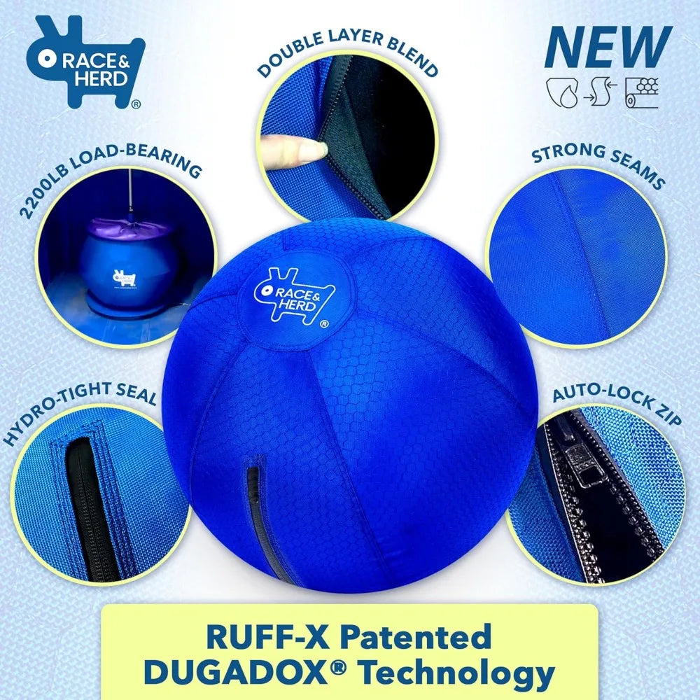 Race Herd 22 Inch Blue Herding Ball For Dogs Training Toy