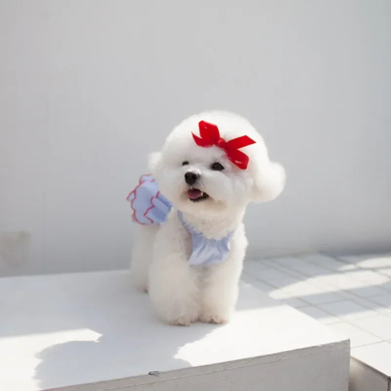 Dog Summer Dress Princess Style Pet Skirt Outfit For Dogs
