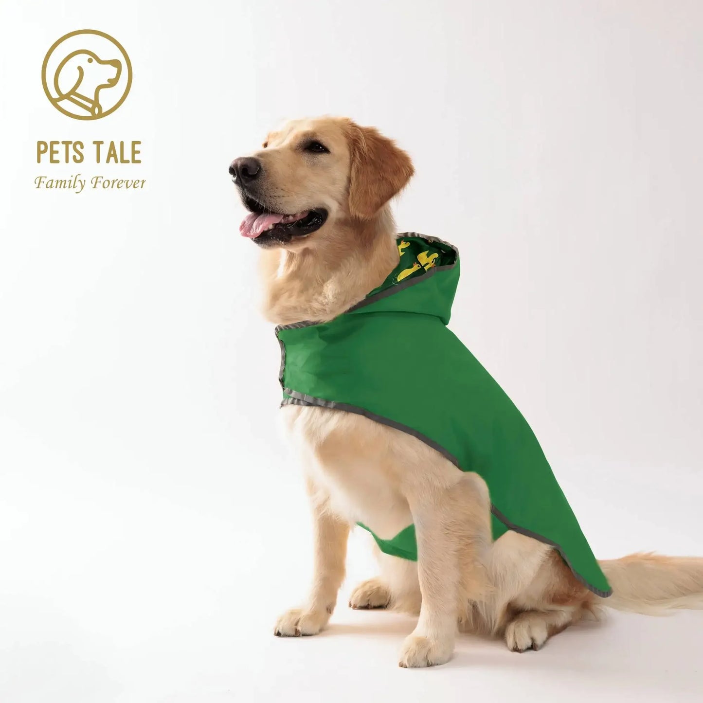 All Weather Dog Raincoat Dual Sided Waterproof Coat Velcro