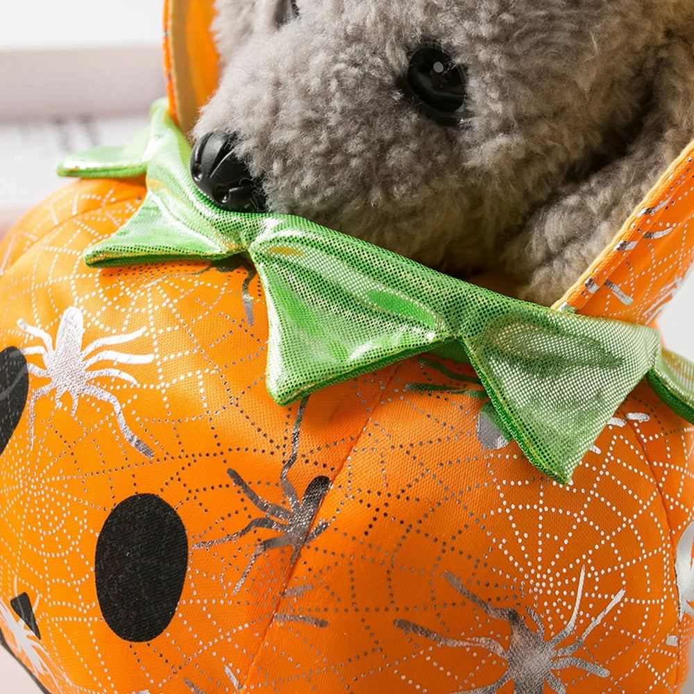 Halloween Dog Costumes Pumpkin Jumpsuit For French Bulldog