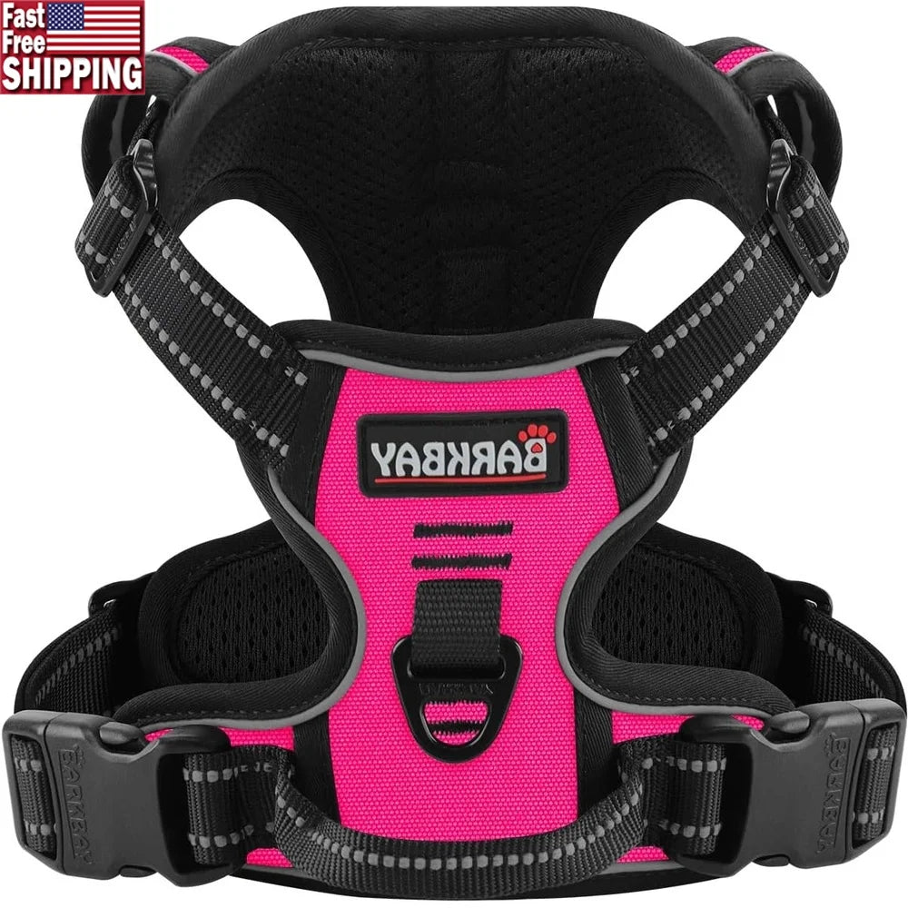No Pull Dog Harness Adjustable Reflective Pet Vest for Outdoor Activities Breathable Oxford Material Easy Control for Small Dogs