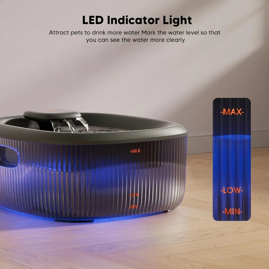 Dog Water Fountain For Large Dogs 6L 205oz 1.7Gal Automatic Water Dispenser For Dogs And Cats With 2 Filters Ultra