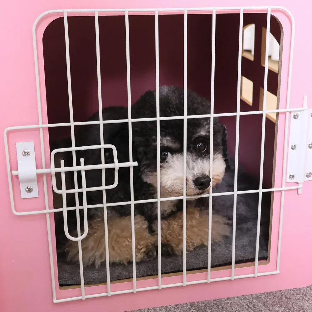 Cozy Wooden Indoor Dog House For Small Pets And Cats