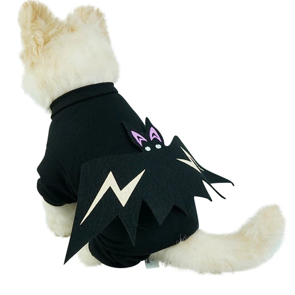 Funny Halloween Bat Costume For Cat And Dog Jumpsuit